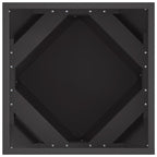 Fioriera 2 pcs Nero 40 x 40 x 40 cm Acciaio