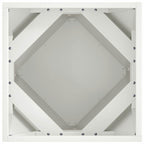 Fioriera Bianco 40 x 40 x 40 cm Acciaio