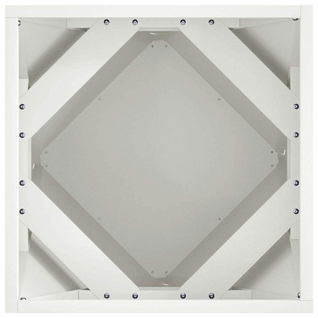 Fioriera Bianco 40 x 40 x 40 cm Acciaio