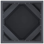 Fioriera 2 pcs Antracite 40 x 40 x 40 cm Acciaio