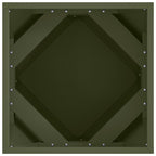 Fioriera Verde oliva 40 x 40 x 40 cm Acciaio