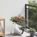 Fioriera Argento 40 x 40 x 40 cm Acciaio inossidabile