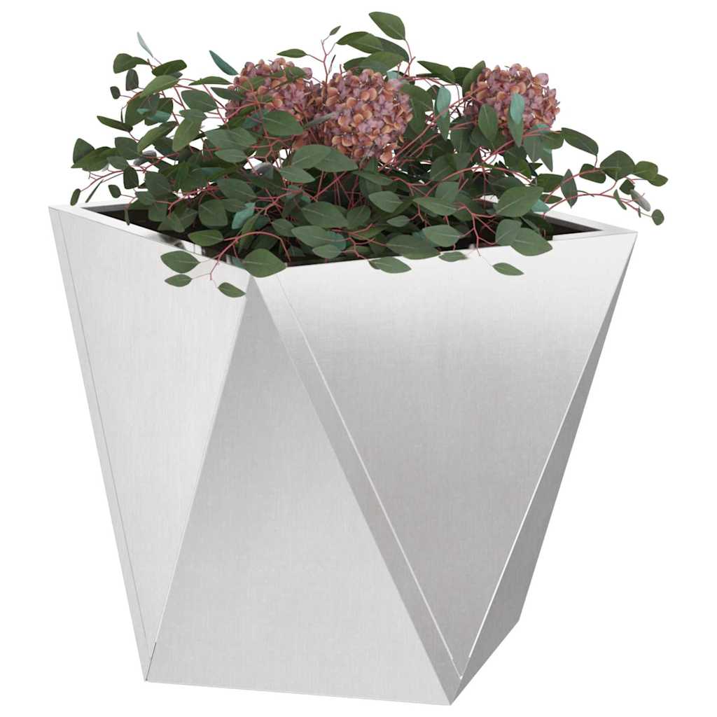 Fioriera Argento 40 x 40 x 40 cm Acciaio inossidabile
