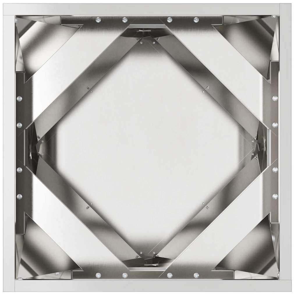 Fioriera Argento 40 x 40 x 40 cm Acciaio inossidabile