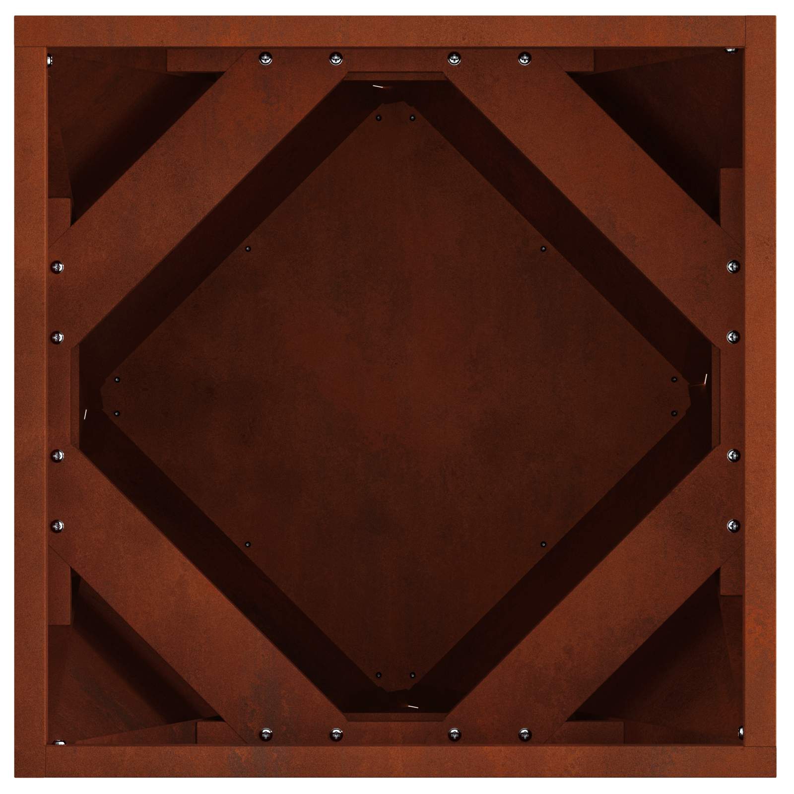 Fioriera 2 pcs Ruggine 40 x 40 x 40 cm