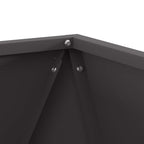 Fioriera 2 pcs Nero 50 x 50 x 50 cm Acciaio
