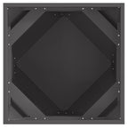 Fioriera 2 pcs Nero 50 x 50 x 50 cm Acciaio