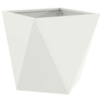 Fioriera Bianco 50 x 50 x 50 cm Acciaio