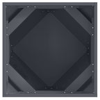 Fioriera 2 pcs Antracite 50 x 50 x 50 cm Acciaio