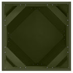 Fioriera 2 pcs Verde oliva 50 x 50 x 50 cm Acciaio