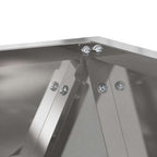 Fioriera Argento 50 x 50 x 50 cm Acciaio inossidabile