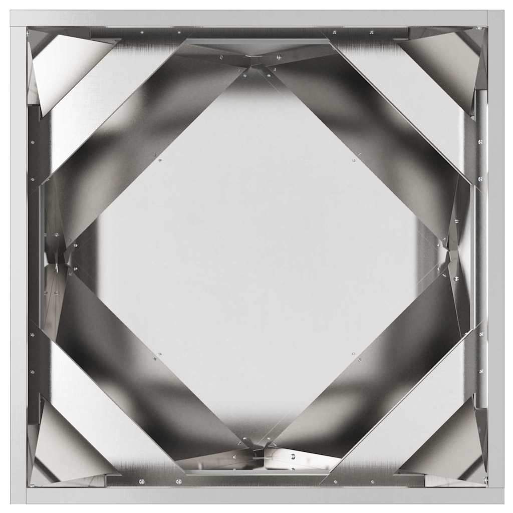 Fioriera Argento 50 x 50 x 50 cm Acciaio inossidabile