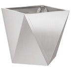 Fioriera 2 pcs Argento 50 x 50 x 50 cm Acciaio inossidabile