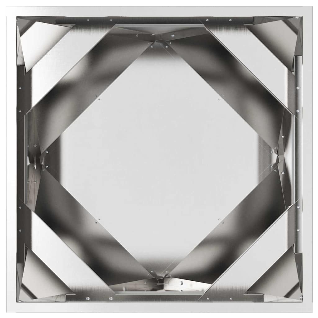 Fioriera 2 pcs Argento 50 x 50 x 50 cm Acciaio inossidabile