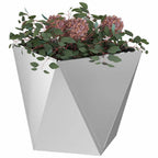 Fioriera Argento 50 x 50 x 50 cm Acciaio zincato