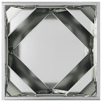 Fioriera 2 pcs Argento 50 x 50 x 50 cm Acciaio zincato