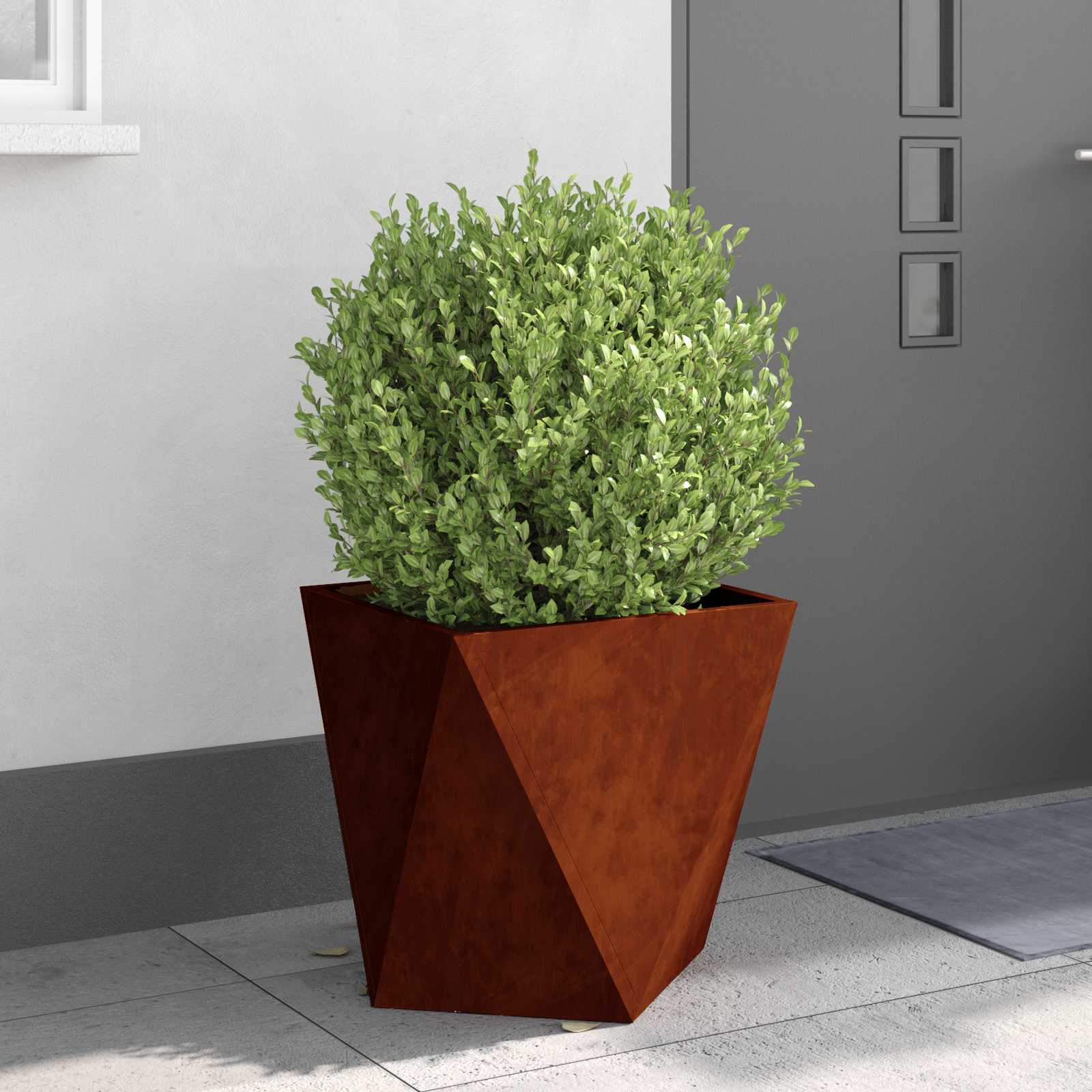 Fioriera 2 pcs Ruggine 50 x 50 x 50 cm