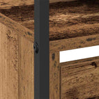 Mobile per scarpe con porta Legno vecchio 100 x 34 x 112 cm