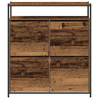 Mobile per scarpe con porta Legno vecchio 100 x 34 x 112 cm