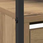 Mobile per scarpe Rovere artigianale 100 x 34 x 112 cm