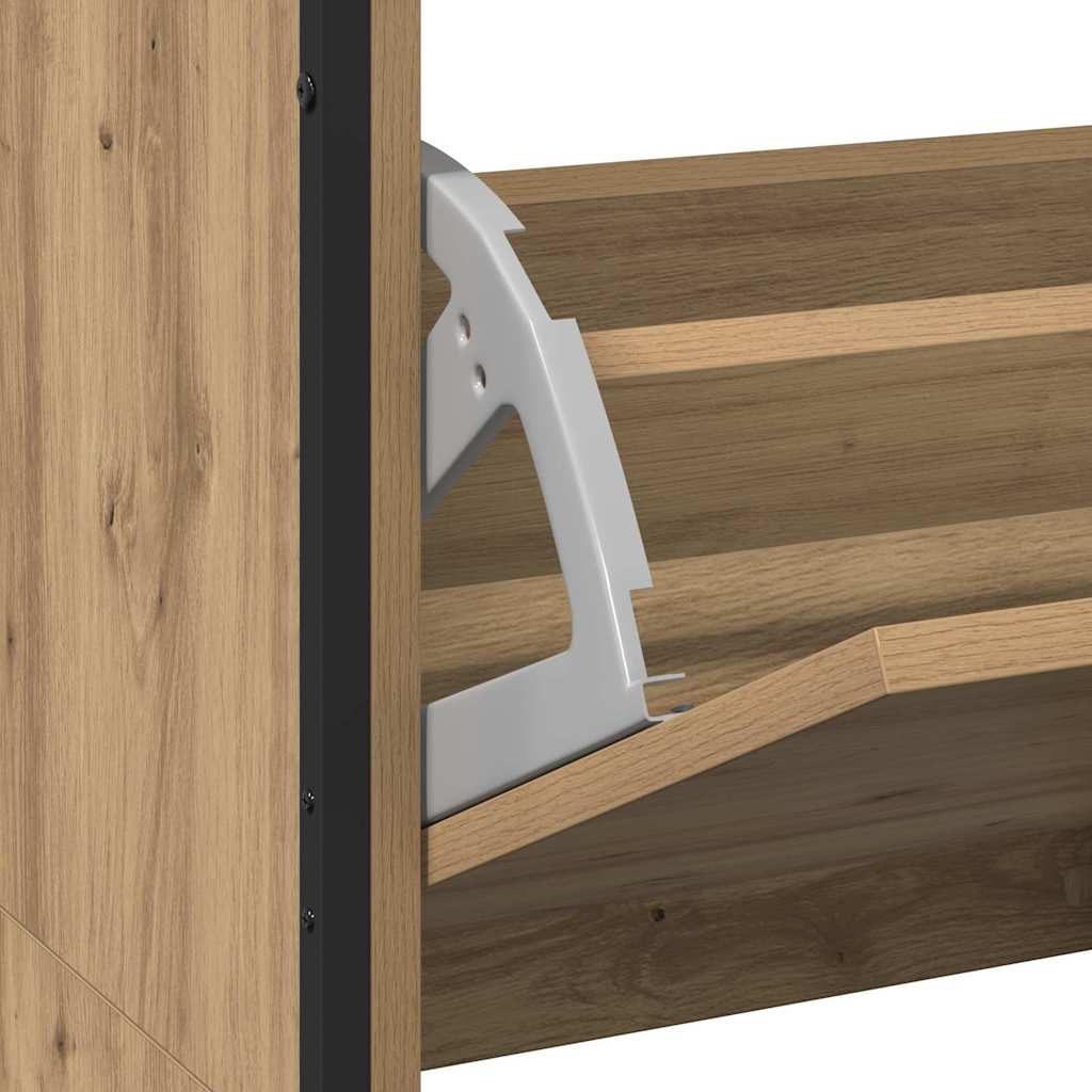 Mobile per scarpe Rovere artigianale 100 x 34 x 112 cm