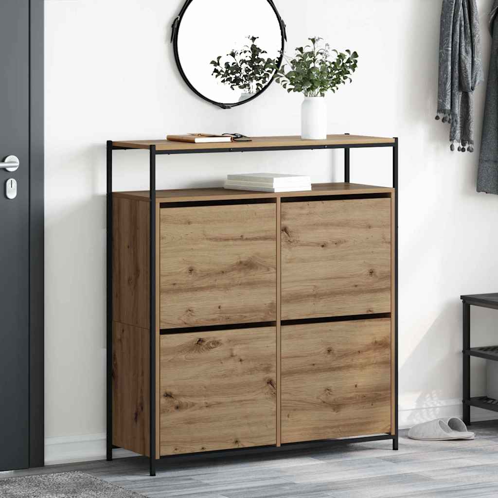 Mobile per scarpe Rovere artigianale 100 x 34 x 112 cm