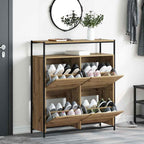 Mobile per scarpe Rovere artigianale 100 x 34 x 112 cm