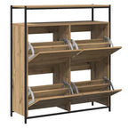 Mobile per scarpe Rovere artigianale 100 x 34 x 112 cm