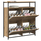 Mobile per scarpe Rovere artigianale 100 x 34 x 112 cm