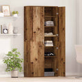 Highboard Legno vecchio 80 x 35 x 180 cm Legno multistrato