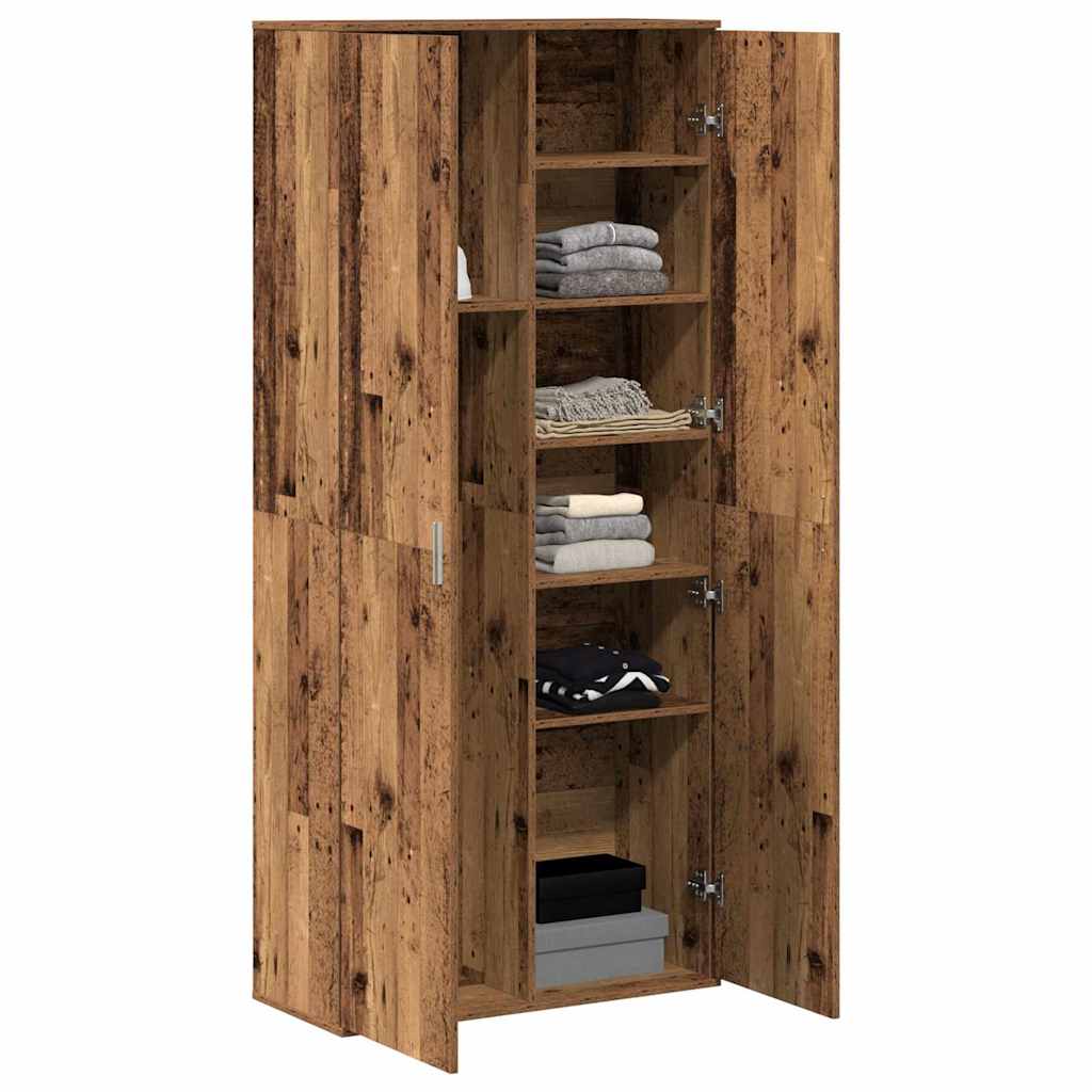 Highboard Legno vecchio 80 x 35 x 180 cm Legno multistrato