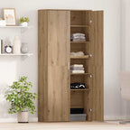 Highboard rovere artigianale 80 x 35 x 180 cm Legno multistrato