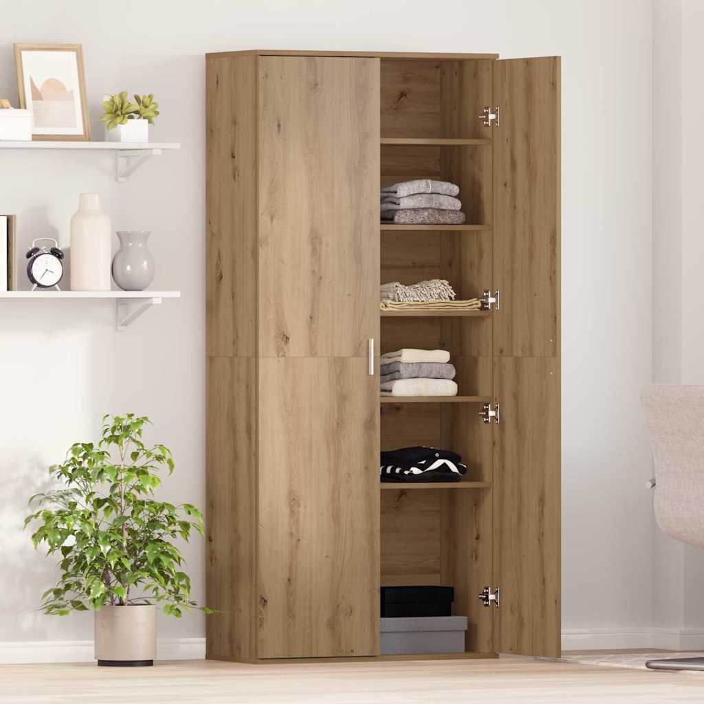 Highboard rovere artigianale 80 x 35 x 180 cm Legno multistrato