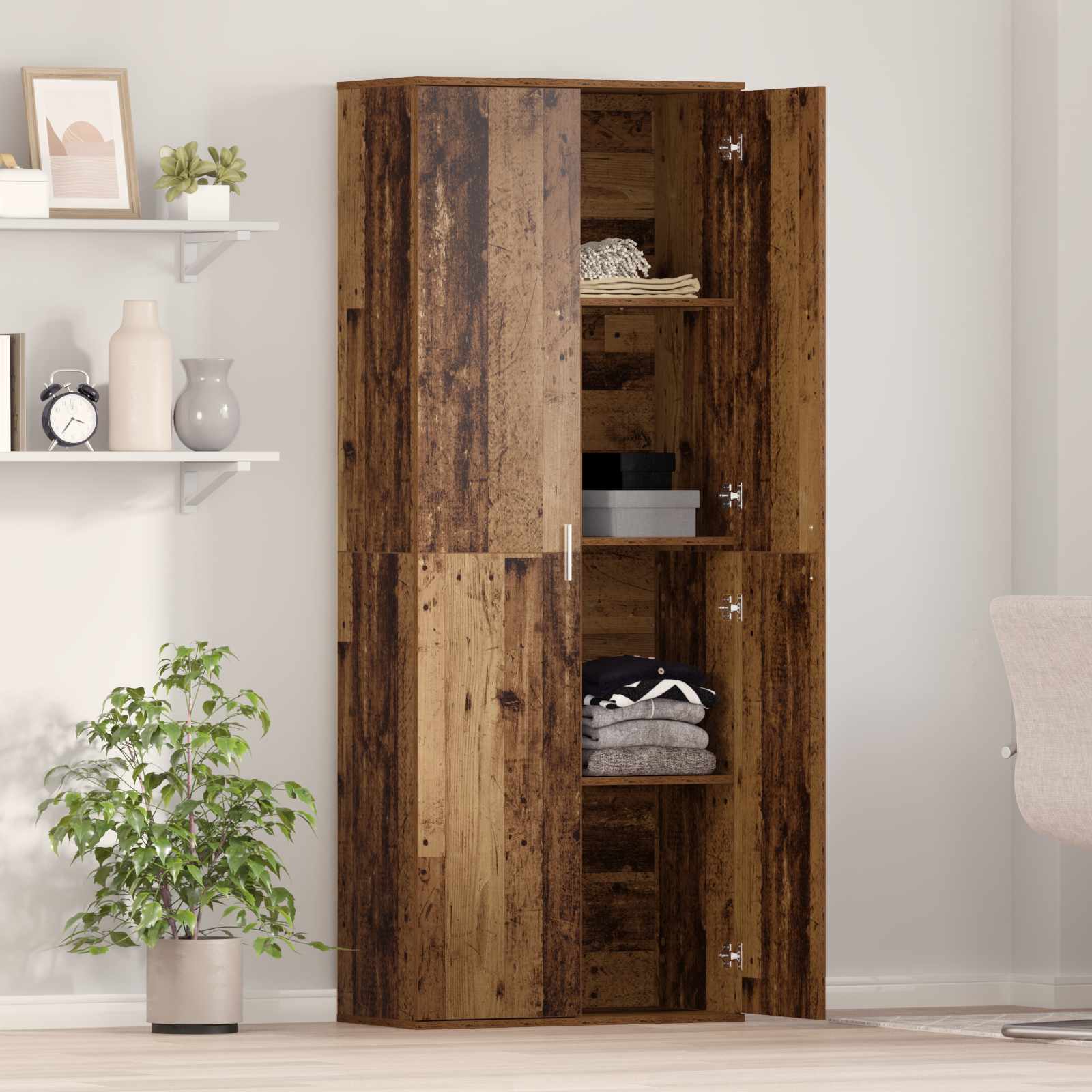 Credenza Legno vecchio 70 x 33.5 x 180 cm Legno multistrato