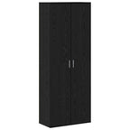 Credenza Rovere Nero 70 x 33.5 x 180 cm Legno multistrato