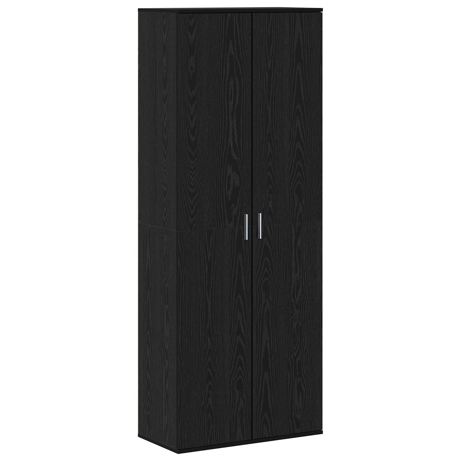 Credenza Rovere Nero 70 x 33.5 x 180 cm Legno multistrato