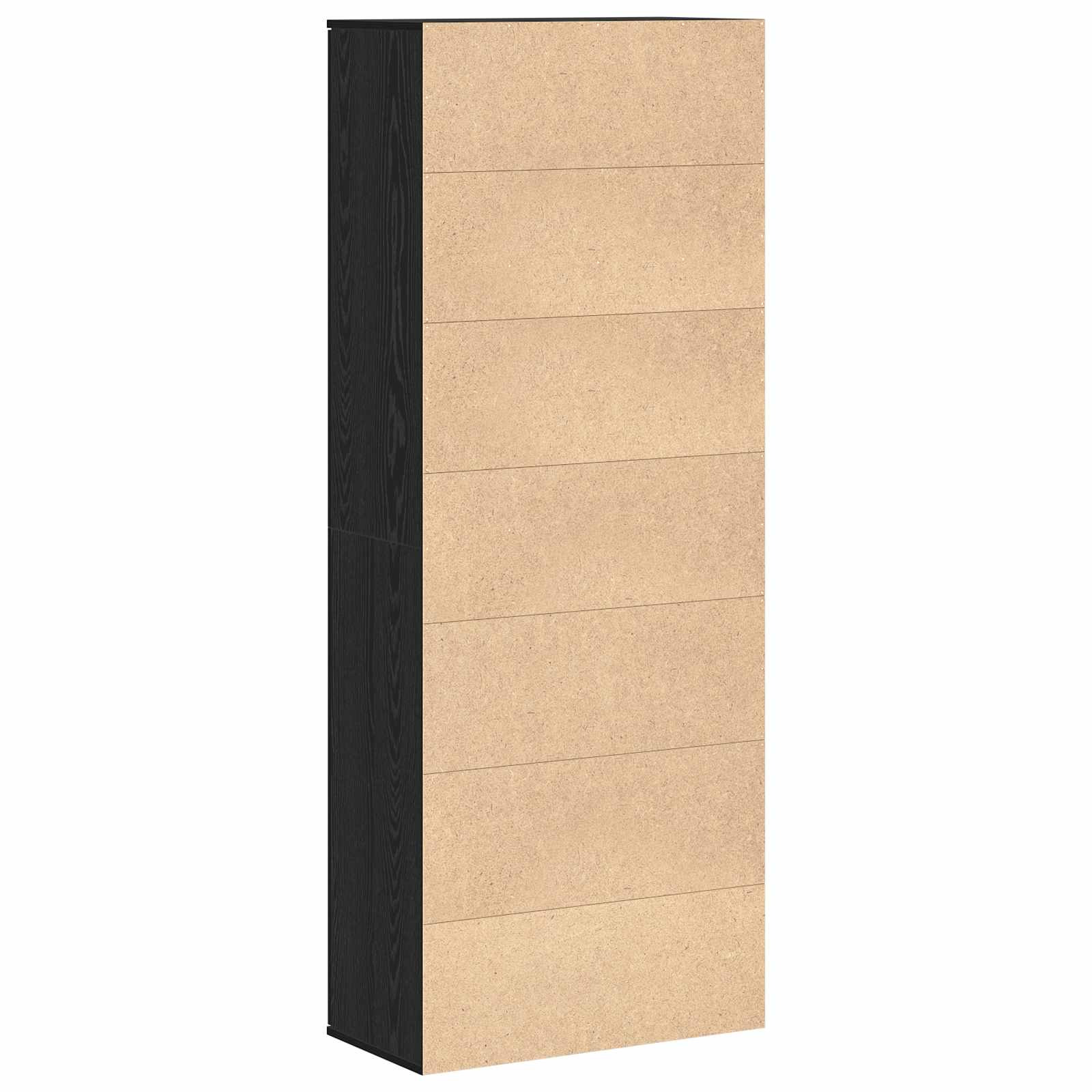 Credenza Rovere Nero 70 x 33.5 x 180 cm Legno multistrato