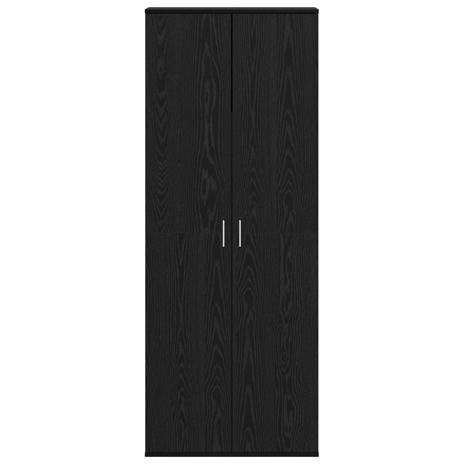 Credenza Rovere Nero 70 x 33.5 x 180 cm Legno multistrato
