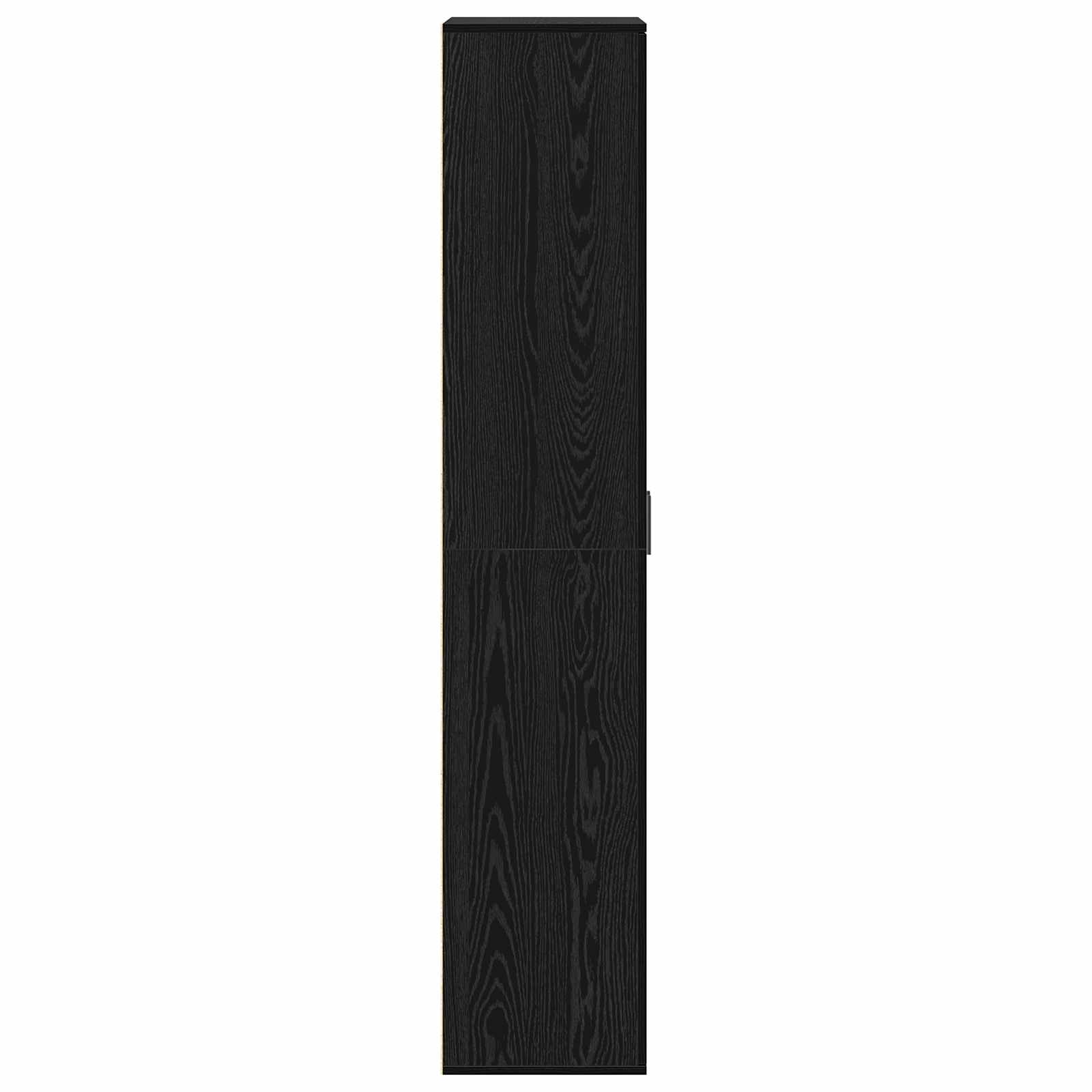 Credenza Rovere Nero 70 x 33.5 x 180 cm Legno multistrato