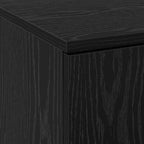 Alto mobile Rovere nero 60 x 35 x 180 cm Legno multistrato