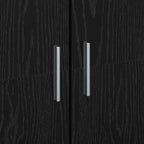 Alto mobile Rovere nero 60 x 35 x 180 cm Legno multistrato