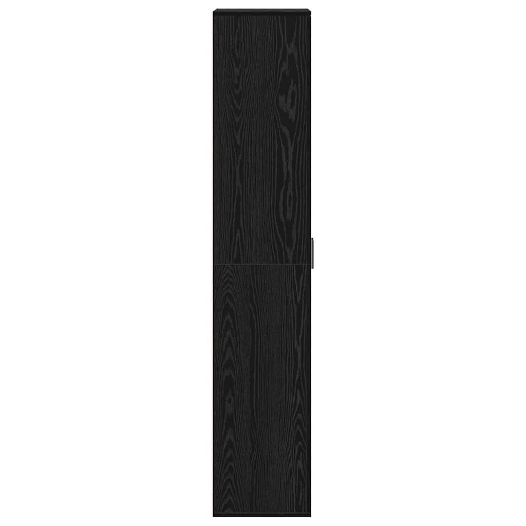 Alto mobile Rovere nero 60 x 35 x 180 cm Legno multistrato