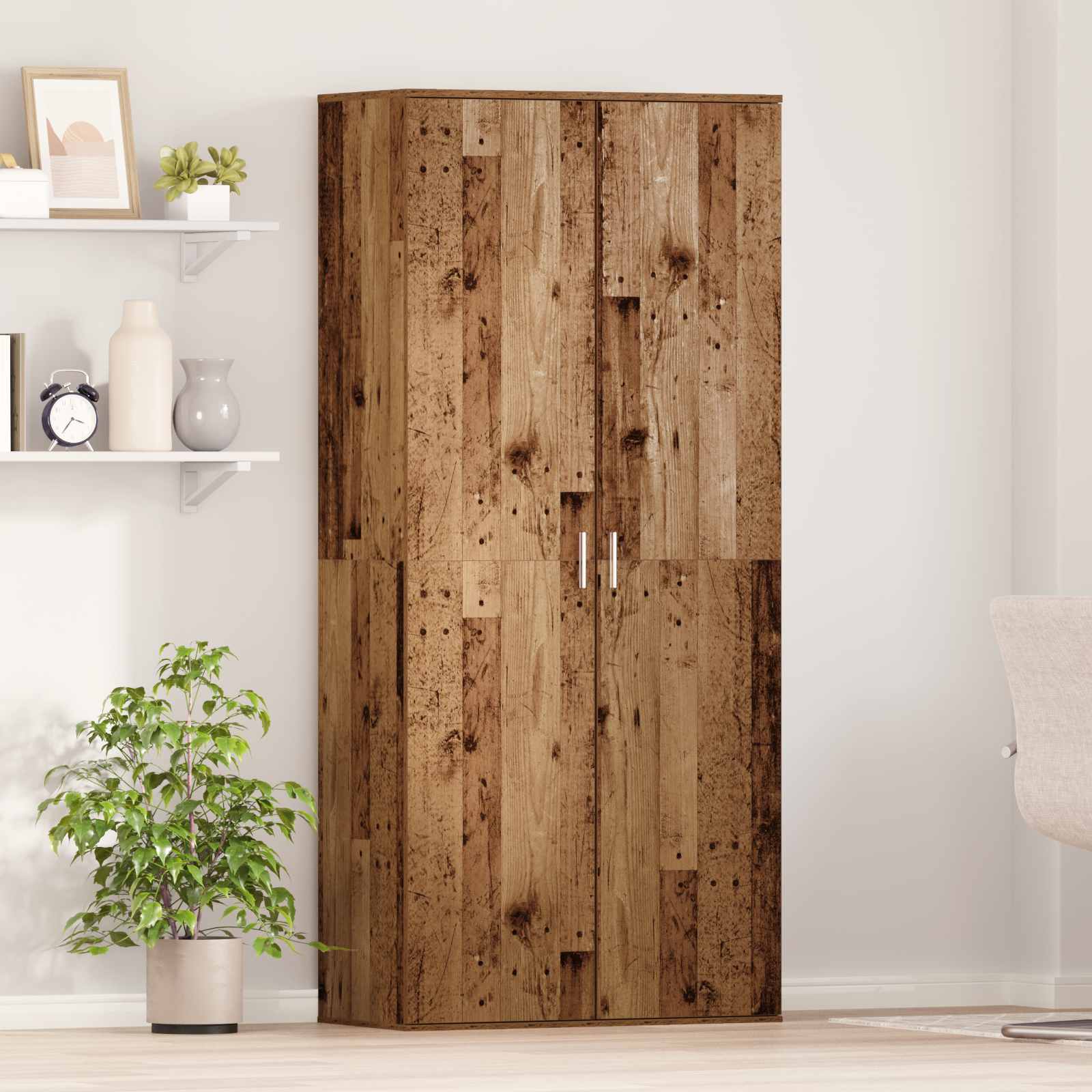 Credenza Legno vecchio 80 x 39 x 178 cm Legno multistrato
