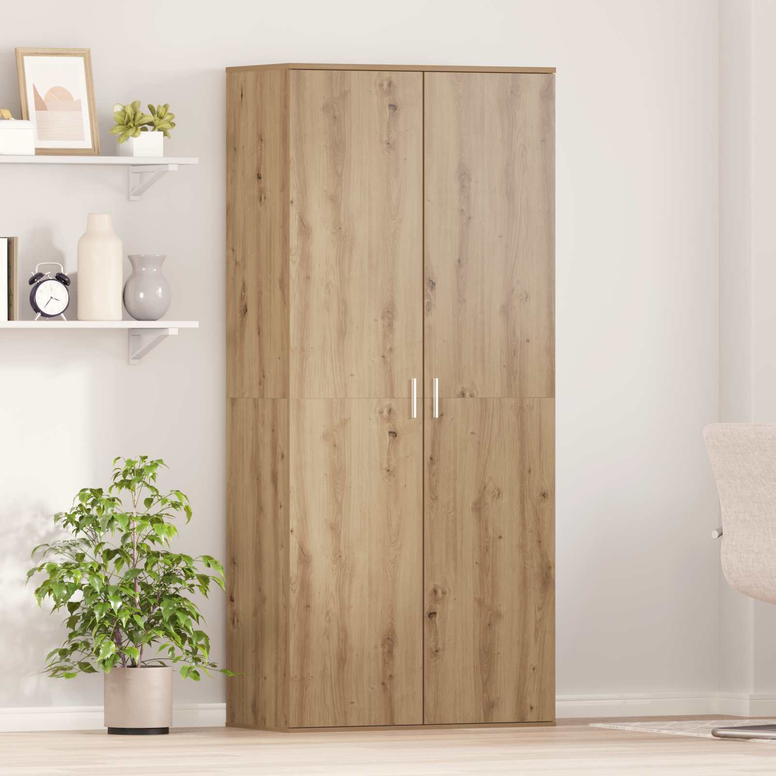 Credenza rovere artigianale 80 x 39 x 178 cm Legno multistrato