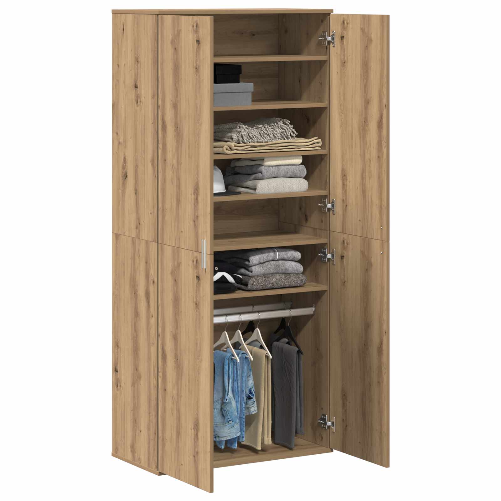 Credenza rovere artigianale 80 x 39 x 178 cm Legno multistrato