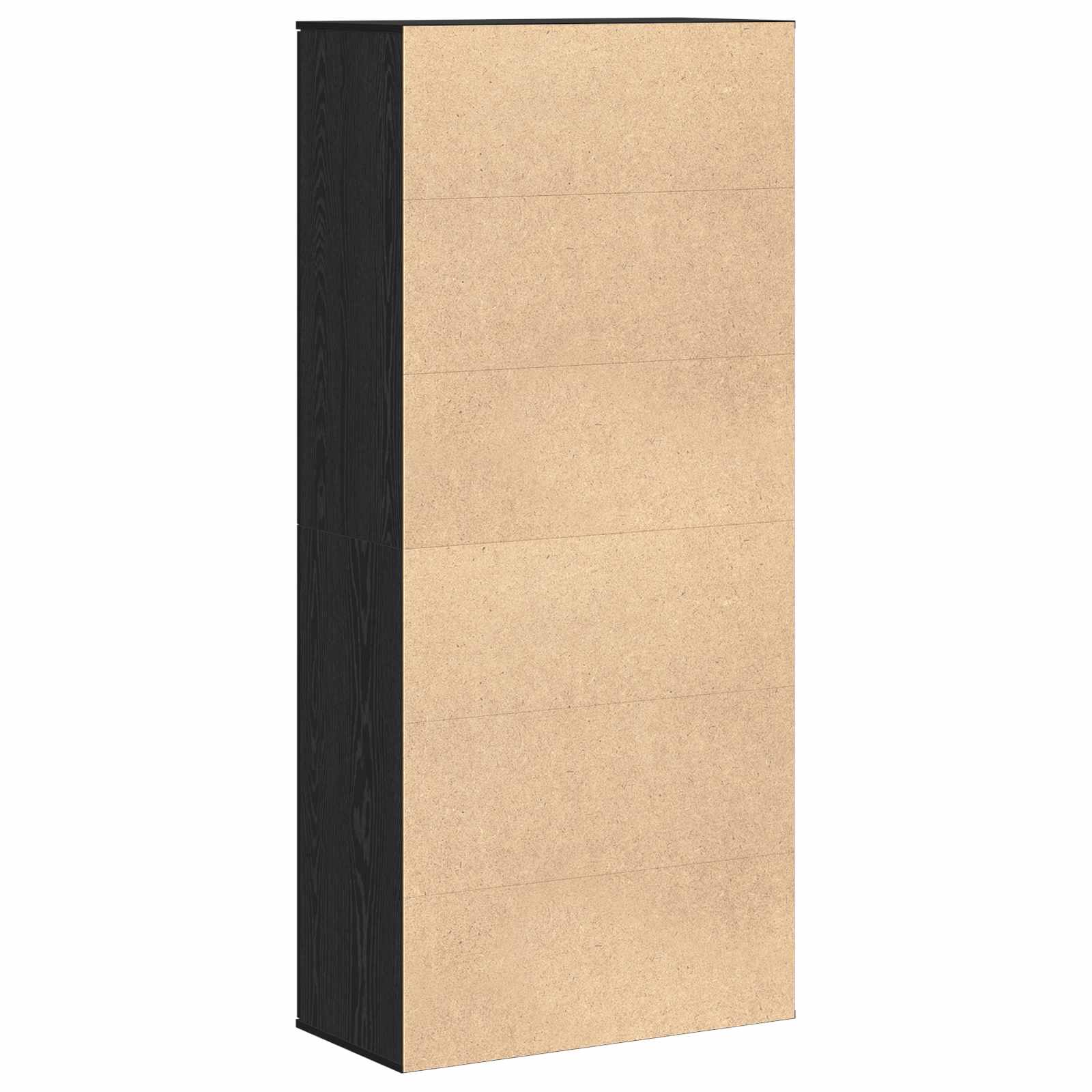 Credenza Rovere nero 80 x 39 x 178 cm Legno multistrato