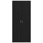 Credenza Rovere nero 80 x 39 x 178 cm Legno multistrato