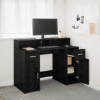 Scrivania Rovere nero 120 x 55 x 91 cm Legno multistrato
