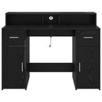 Scrivania Rovere nero 120 x 55 x 91 cm Legno multistrato