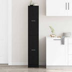 Armadio da Apoteca Rovere nero 30 x 41 x 174.5 cm